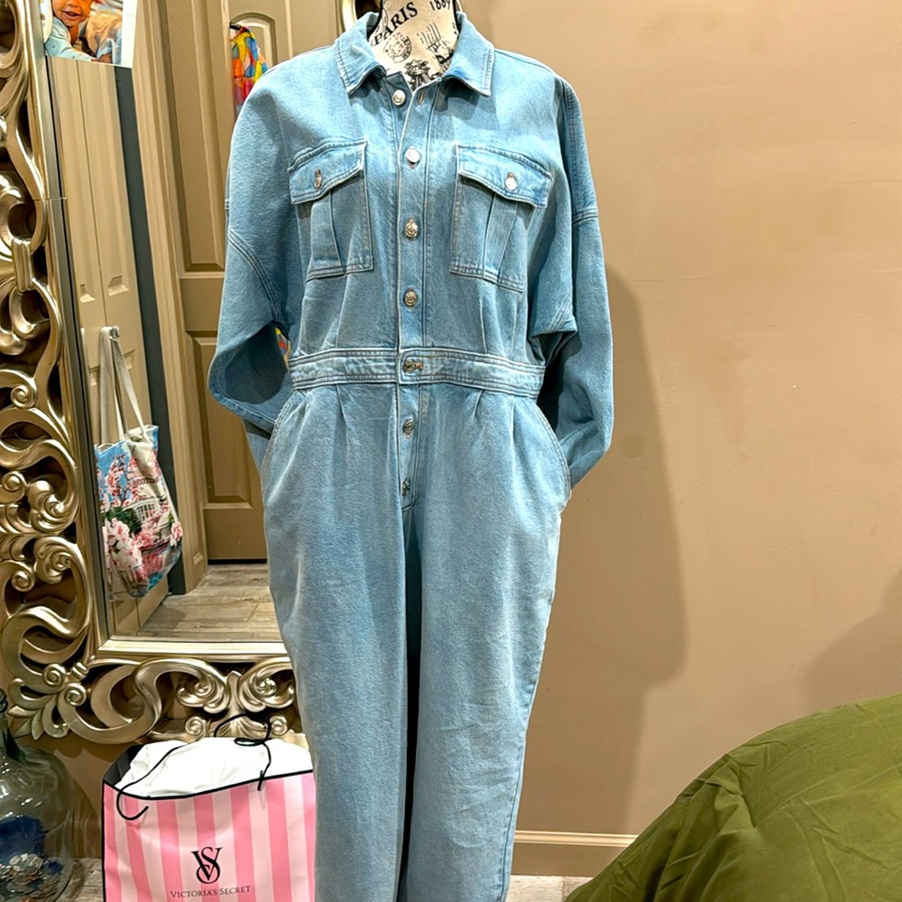 Express Denim Jumpsuit XL